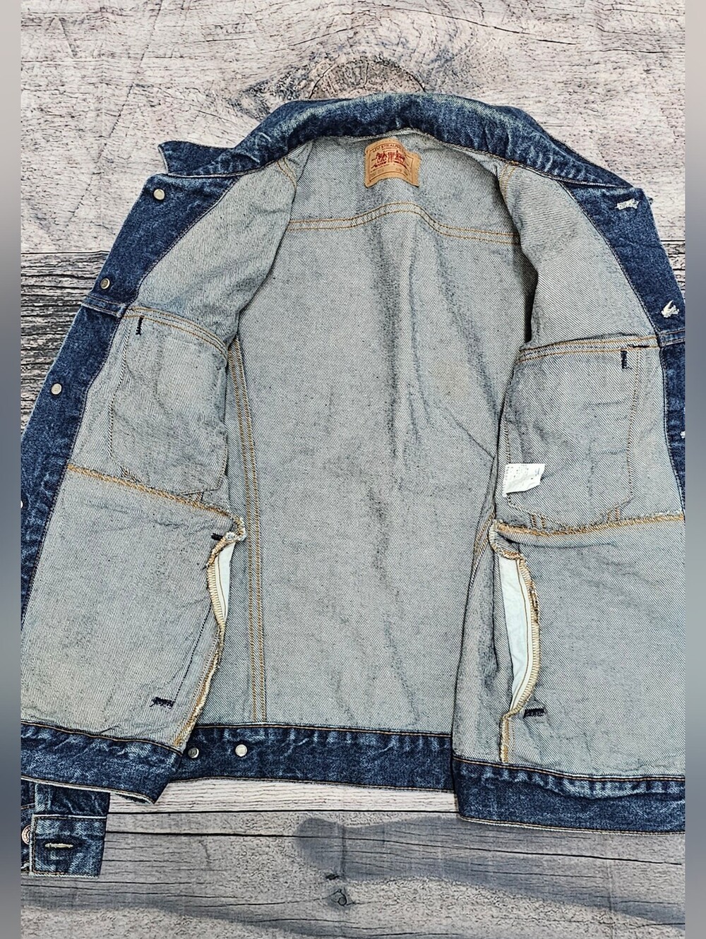 Vintage Levi's 70506-0216 Denim Trucker Jacket Men's Size 40R  Made In USA 80s - Picture 2 of 16